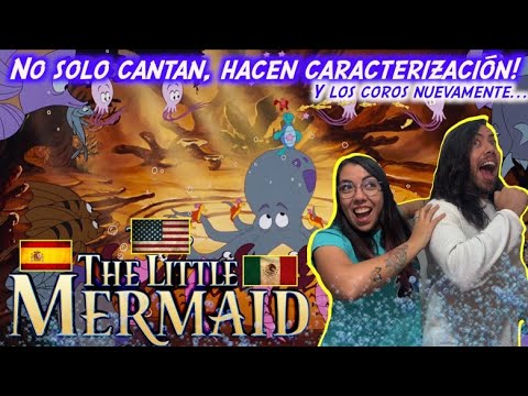 Reacción Doblaje Latino vs Español: La Sirenita: ¡BAJO EL MAR! #disney #lasirenita #bajoelmar