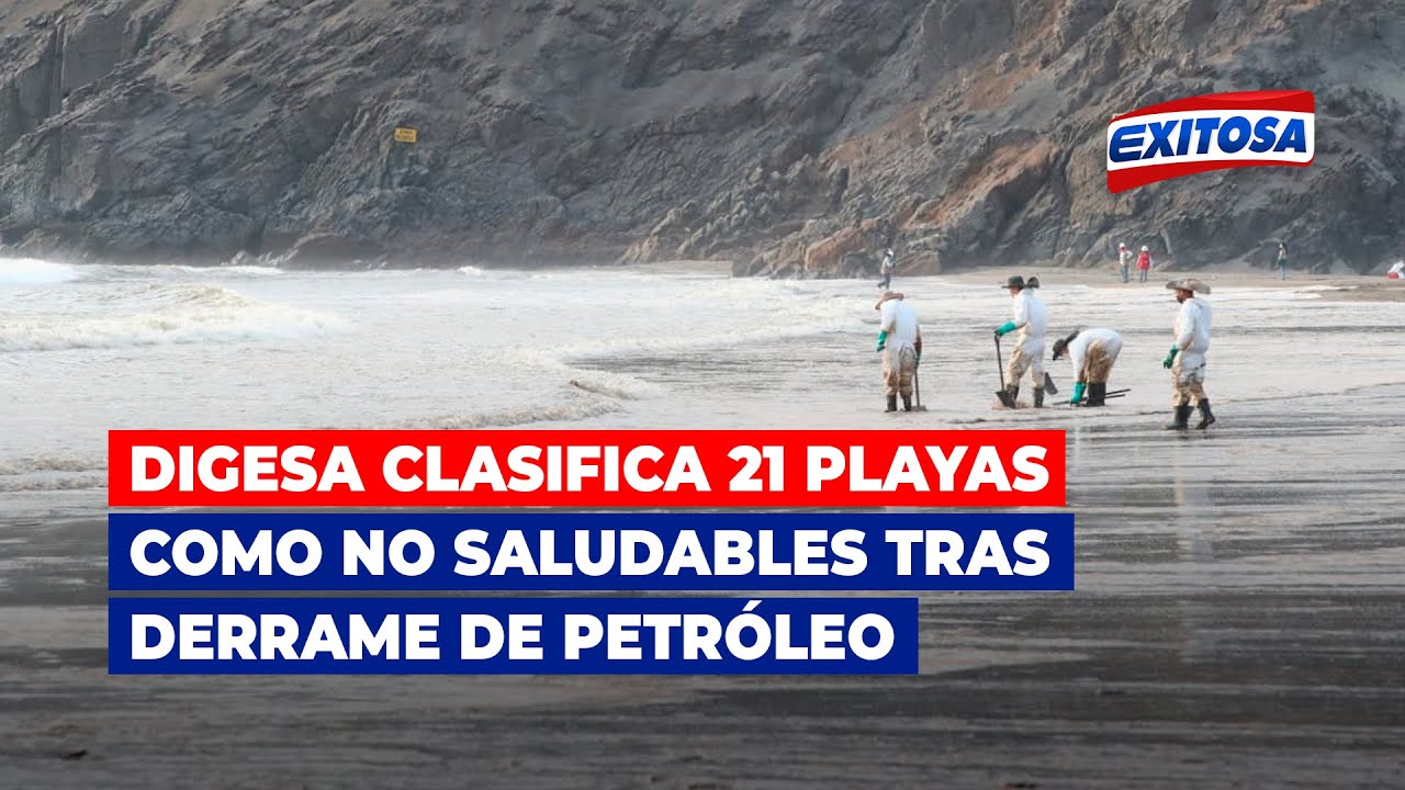 ??Digesa clasifica 21 playas como no saludables tras derrame de petróleo
