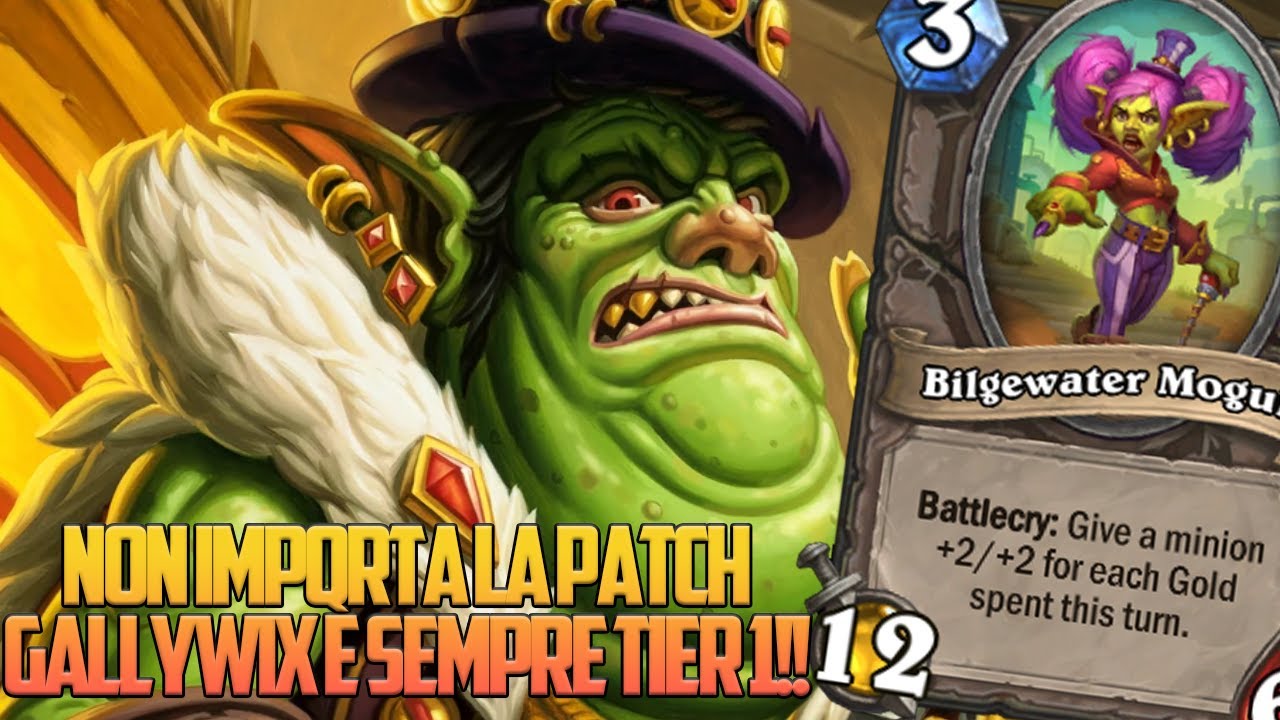 GALLYWIX È TIER 1CON LA NUOVA PATCH! - DRAGO 50/50 IN UN TURNO? | Hearthstone Battlegrounds ITA