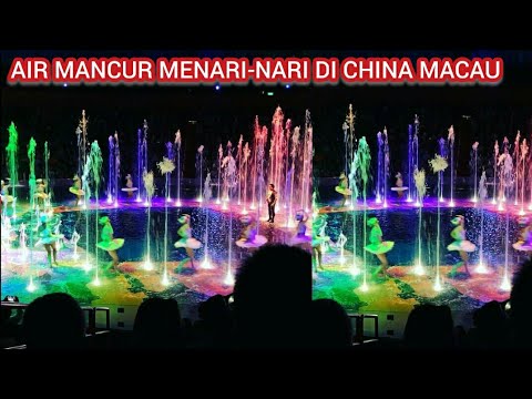WATER SHOW??IN CASINO LISBOA MACAO || PERTUNJUKAN AIR MANCUR DI MACAU CHINA SERU BANGET #macau