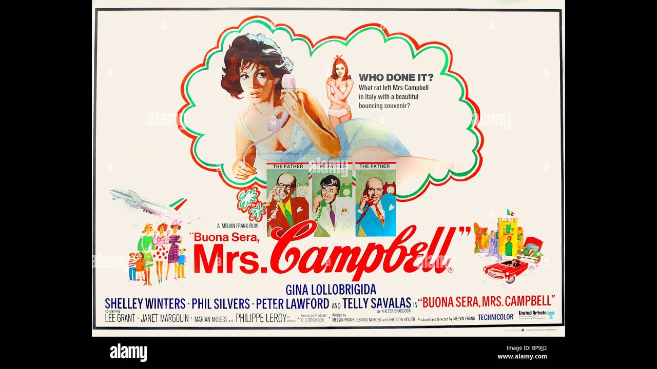 Buona Sera Mrs Campbell (1968) Gina Lollobrigida, Telly Savalas