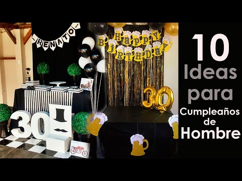 10 Ideas para Decoracion de Cumpleaños de Hombre
