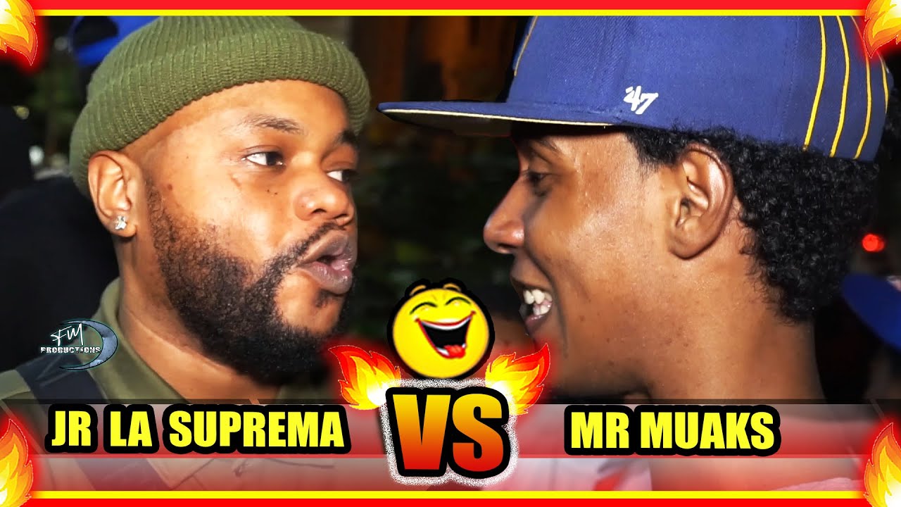 ? ( RISAS Y MAS RISAS ) ? JR LA SUPREMA vs MR MUAKS Batalla de Freestyle