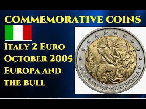 commemorative coins Italy 2 Euro Coin October 2005 Europa and the bull