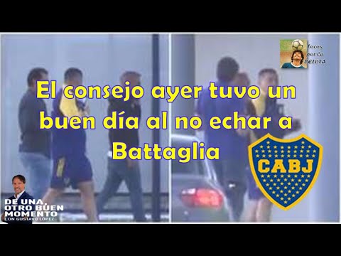 GUSTAVO LÓPEZ ayer Riquelme hablo con los jugadores para darle una mano a Battaglia?