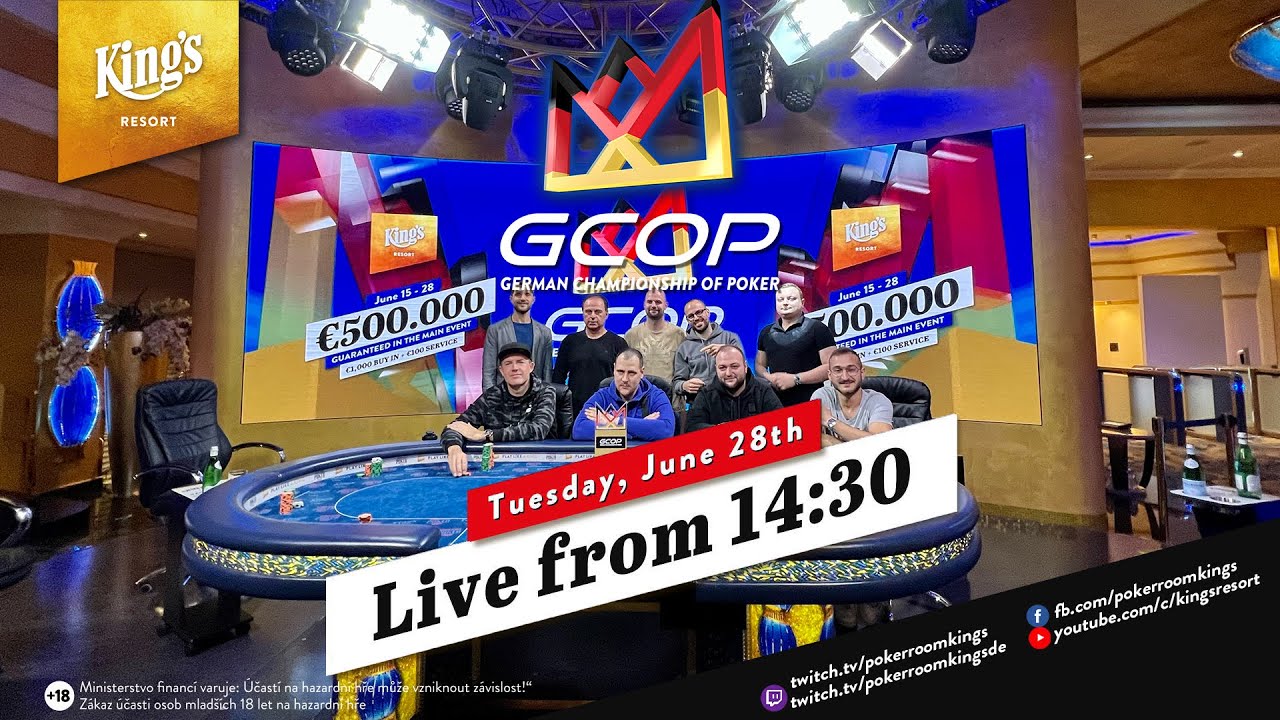 Final Table des €1.100 GCOP Main Events live aus dem King's Resort - Kommentar Stefan Hachmeister!