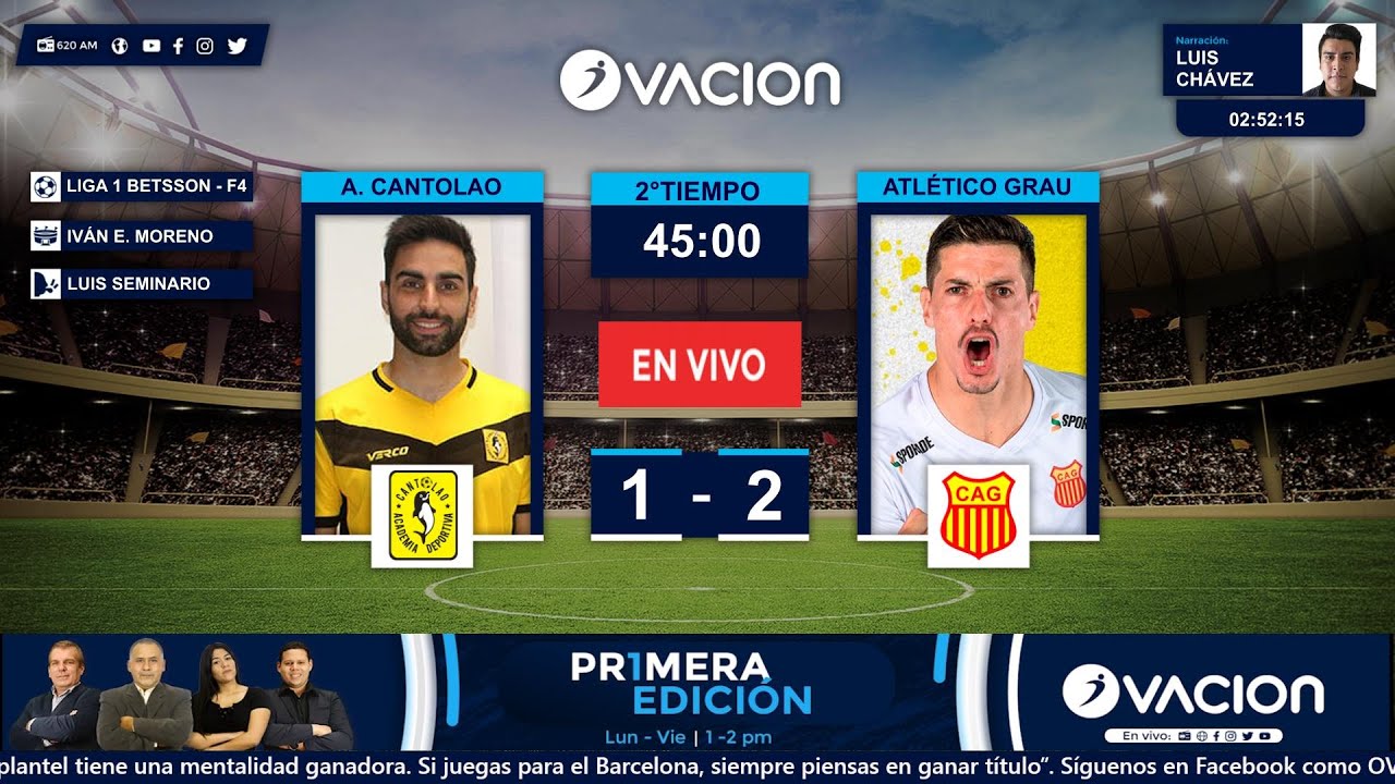 LIGA 1 BETSSON - F4 | A. Cantolao vs Atlético Grau por RADIO OVACION