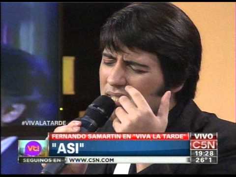C5N -  VIVA LA TARDE:  FERNANDO SAN MARTIN CANTA EN VIVO