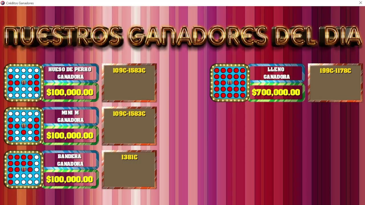 SORTEO CORRESPONDIENTE AL 03 DE OCTUBRE  DEL 2022. . . BINGO VENTURA, JUEGA Y GANA CON LOCURA...