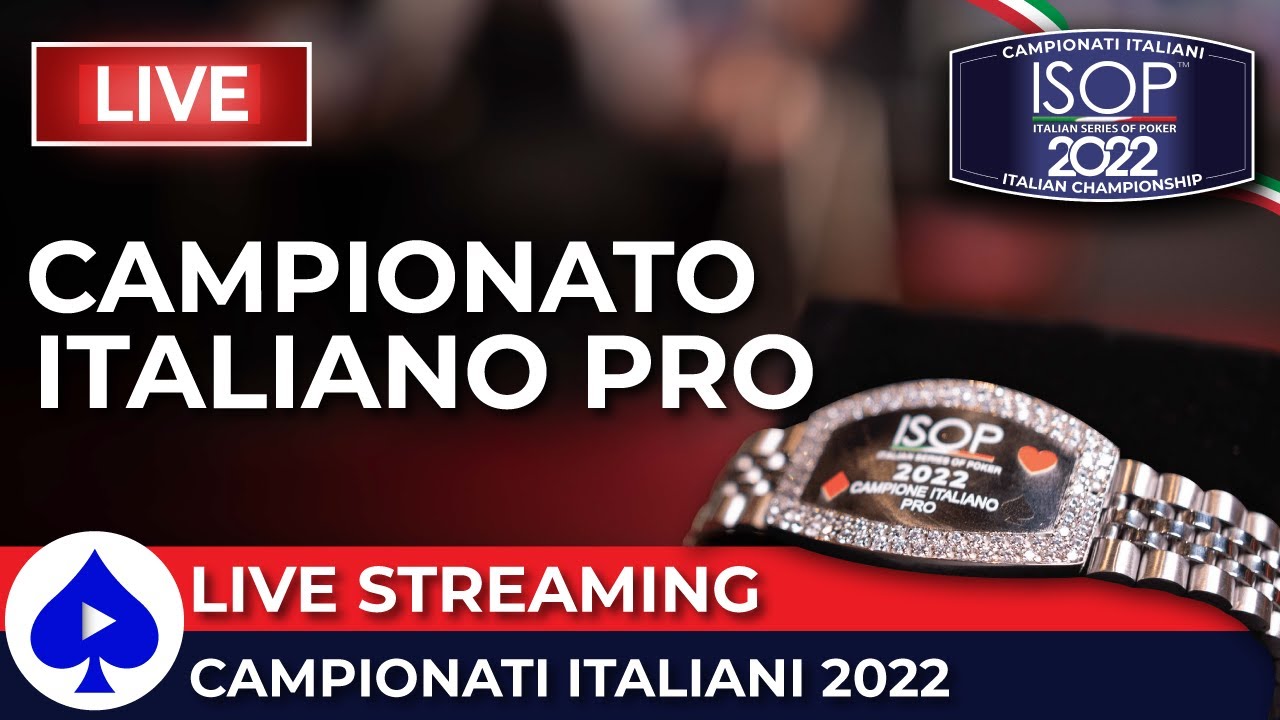 Campionati Italiani 2022 - #17 Campionato Italiano Pro Final Table TV Live Streaming