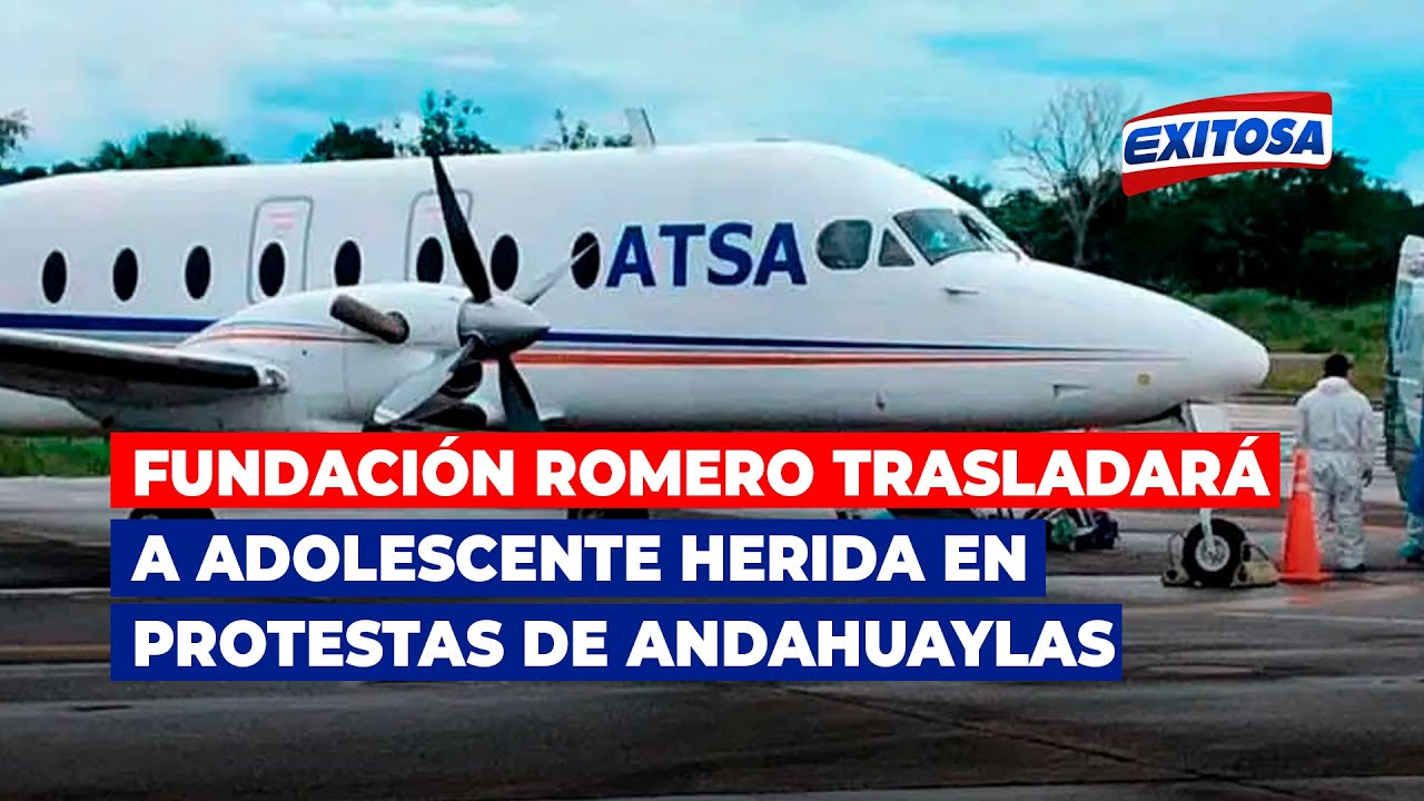 ??Fundación Romero trasladará a adolescente herida en protestas de Andahuaylas