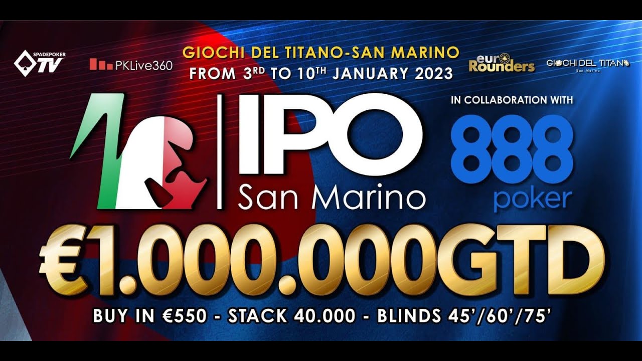IPO, final table Tv dal Casino a partire dal SpadePoker Tv di SanMarino  ??