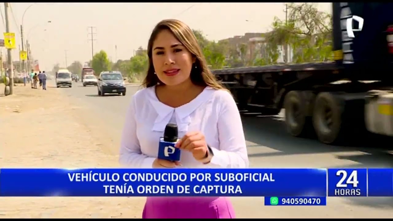 Policía se da a la fuga tras atropellar a fiscalizador que lo intervino por no tener brevete