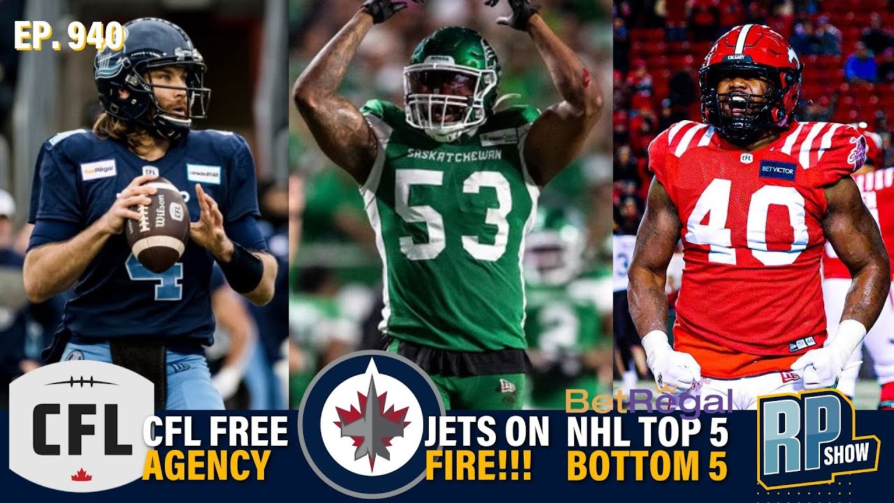 CFL Free Agency Continues!!! Jets VS Kraken Recap, NHL Top 5/Bottom 5 | The Rod Pedersen Show