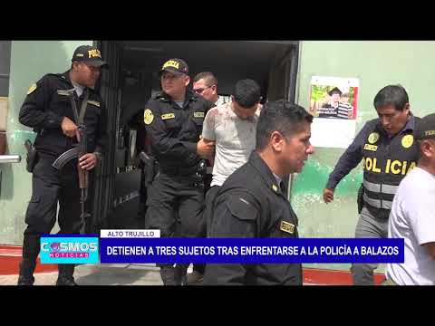 Trujillo: Detienen a tres sujetos tras enfrentarse a la policía a balazos