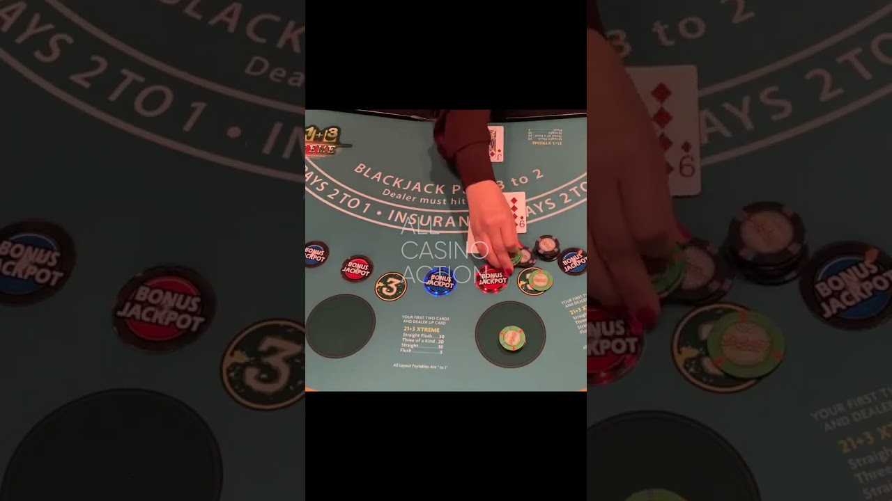 STRAIGHT FLUSH!! HITTING THE TOP SIDE-BET PAYOUT ON BLACKJACK!! #shorts