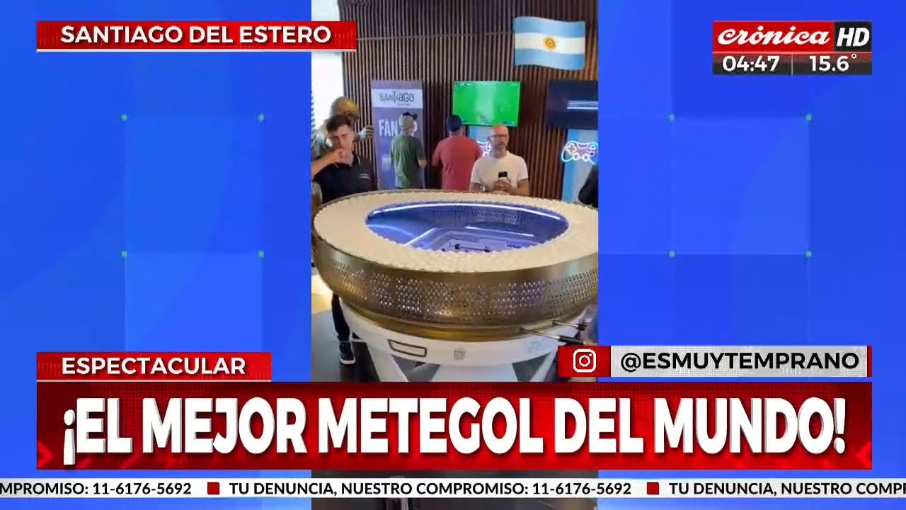 ¡El mejor metegol del mundo está en Santiago del Estero!