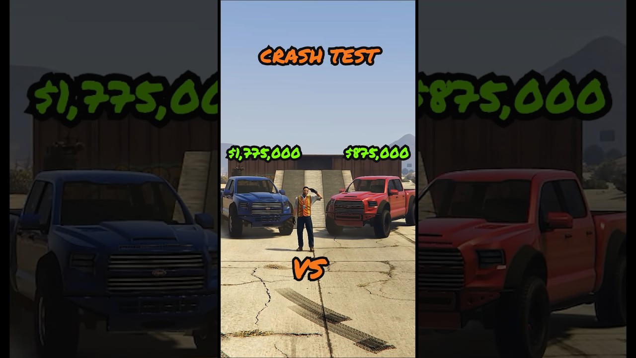 Crash Test ?| Vapid Caracara 4x4 vs standard |GTA