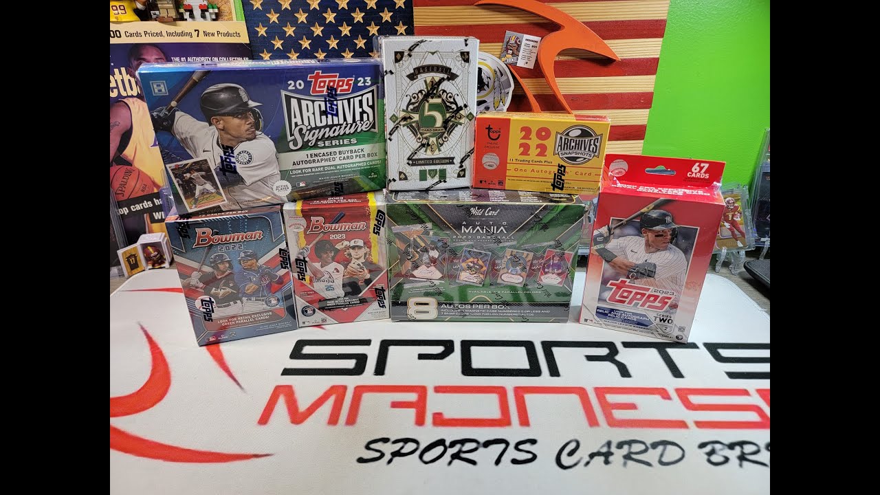 7/8/23 SMB 347 2023 Wild Card 5 Card Draw Auto Mania Topps Archives Snapshots Hobby Bowman 22 Bowman