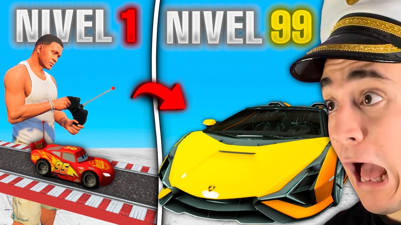 PASO de un COCHE DE JUGUETE a un LAMBORGHINI en GTA 5 !! ??
