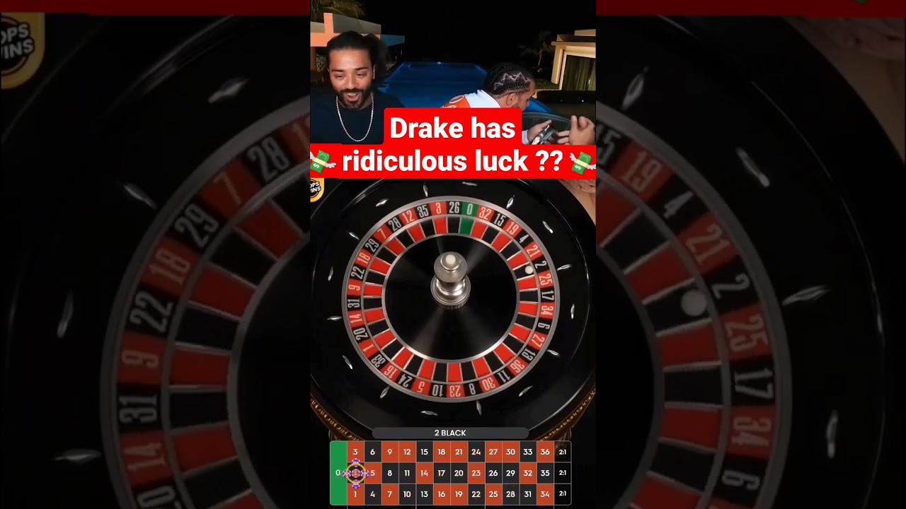drake hit 2 on roullete ? #bigwin #maxwin #drake  #casino #casinoonline #gambling #shorts #roulette