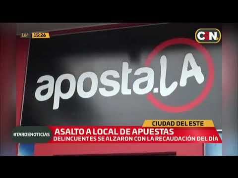 CDE: Cámaras de seguridad registran violento robo en local de apuestas