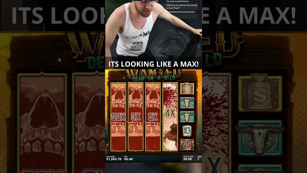 FULL SCREEN BIG WIN from Wanted Dead or a Wild? #shorts