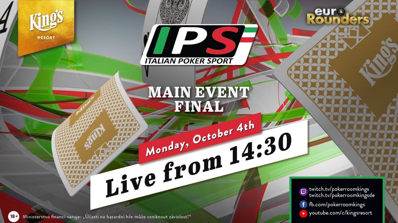 Italian Poker Sport Main Event Final Day [€220+€30] live from Kings Resort