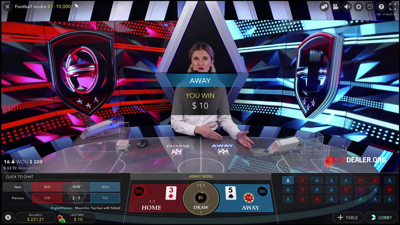 Live Dealer Football Studio