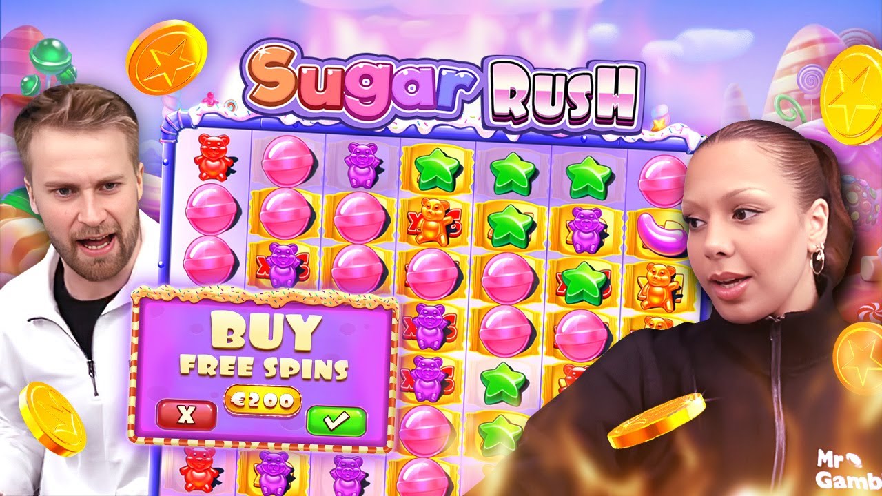SENSATIONAL SYMBOL CLUSTER! BIG WINS ON SUGAR RUSH SLOT