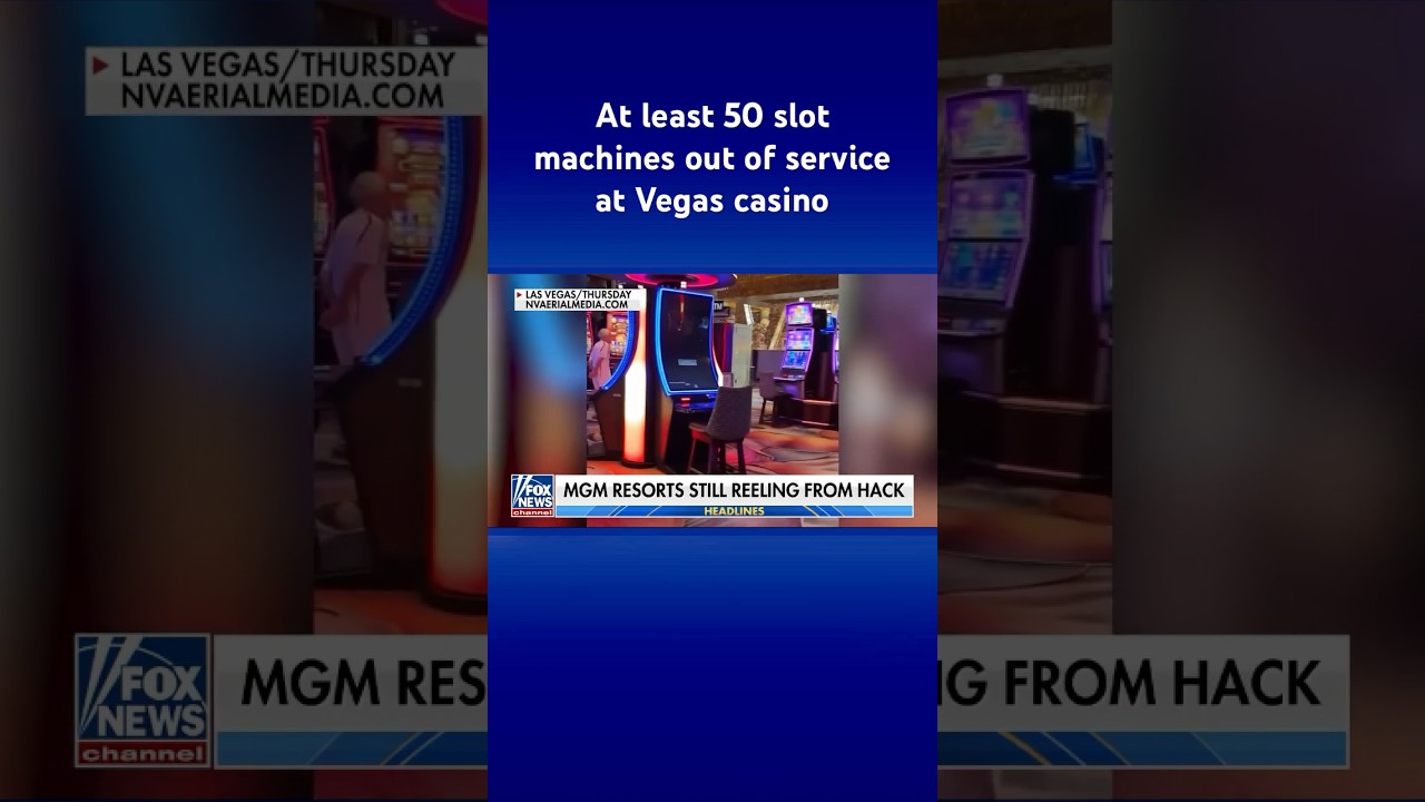 BAD LUCK: Vegas casinos suffer machine outages, hackings #shorts