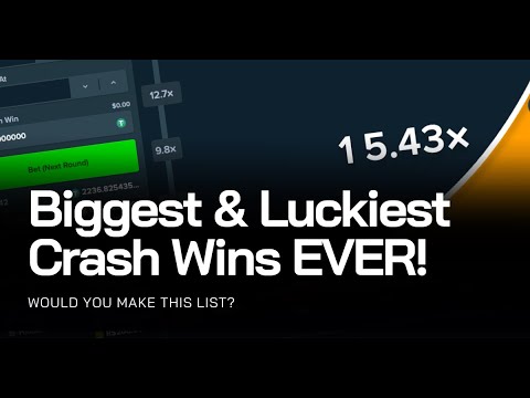 These are Top 10 Biggest & Luckiest Crash Gambling Wins EVER!
