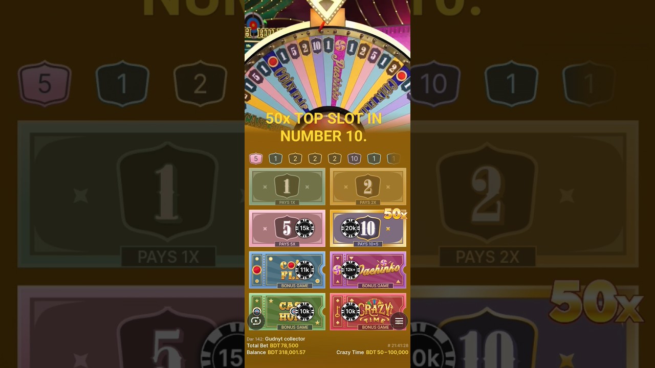 50x Top slot in Crazy Time Number 10 BIG WIN on #crazytime #Dreamwheel #crazytimebigwintoday