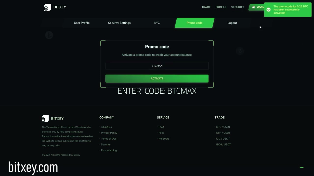 CRYPTO CASINO / SIE GEWINNEN 0,21 BTC KOSTENLOS