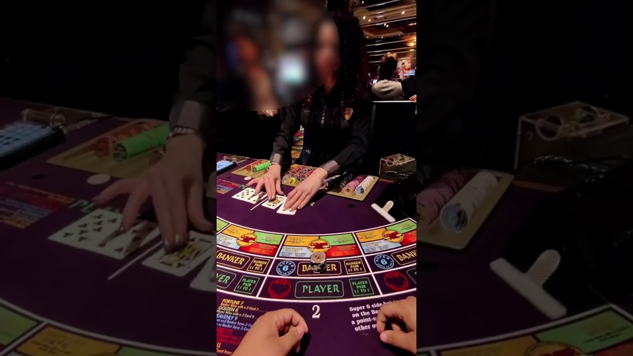 $1,000 BACCARAT HAND DRAGON BONUS BET ALMOST COSTED ME #baccarat #casino #comedy #gambling
